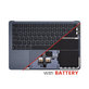 Cadre supérieur clavier pour MacBook Air 13", A3113 (2024), avec clavier US et batterie, Midnight, 661-40230, Genuine Apple