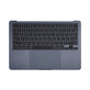 Cadre supérieur clavier pour MacBook Air 13", A3113 (2024), avec clavier US et batterie, Midnight, 661-40230, Genuine Apple