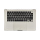 Cadre supérieur clavier pour MacBook Air 15", A3114 (2024), avec clavier US et batterie, Starlight, 661-40268, Genuine Apple