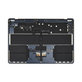 Cadre supérieur clavier pour MacBook Air 15", A3114 (2024), avec clavier US et batterie, Midnight, 661-40269, Genuine Apple