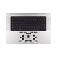 Cadre supérieur clavier pour MacBook Pro 16", A3403 (2024), avec clavier US et batterie, Silver, 661-42824, Genuine Apple
