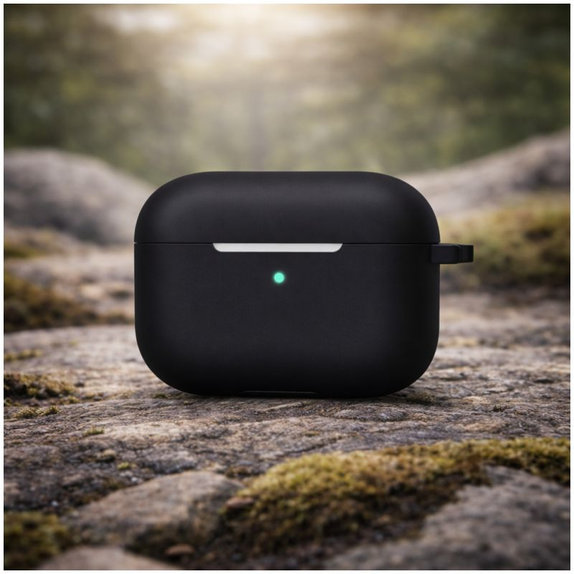 Étui en silicone pour AirPods Pro, Noir