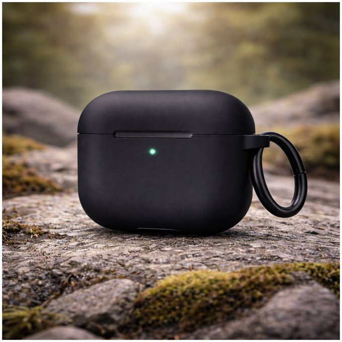 Étui en silicone pour AirPods 4, Noir