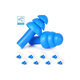 Bouchons d’oreilles en silicone souple, Bleus, Paire