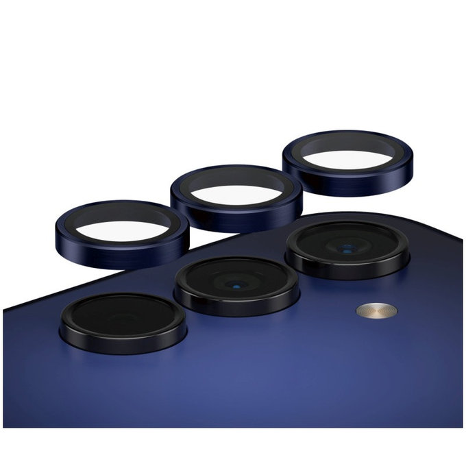 Protection d’objectif photo Hoops pour Samsung A15/A15 5G, Bleu/Noir, PanzerGlass