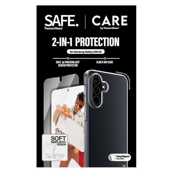 Bundle 2-en-1 avec applicateur pour Samsung Galaxy A56 5G, PanzerGlass