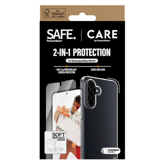 Bundle 2-en-1 avec applicateur pour Samsung Galaxy A56 5G, PanzerGlass