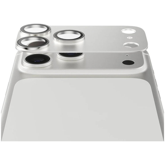 Protection d'objectif Fender pour iPhone 17 Pro, Argenté, PanzerGlass