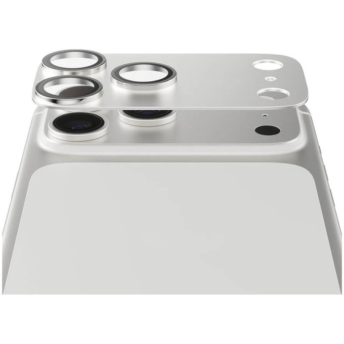 Protection d'objectif Fender pour iPhone 17 Pro, Argenté, PanzerGlass