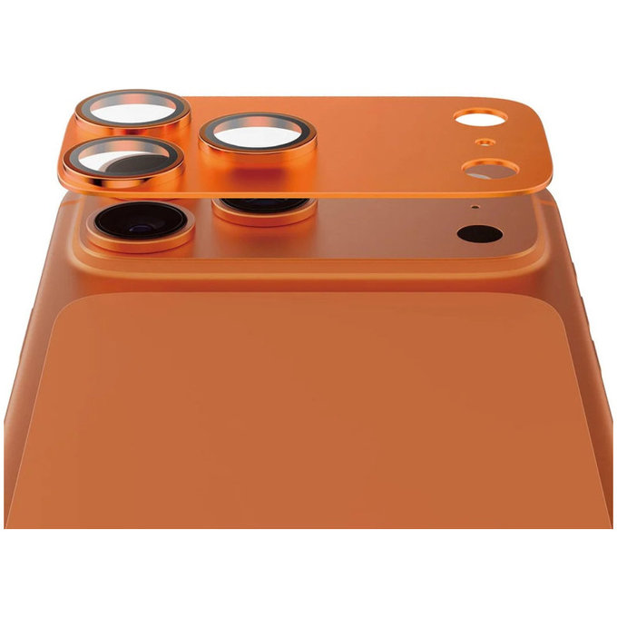 Protection d'objectif Fender pour iPhone 17 Pro Max, Orange, PanzerGlass