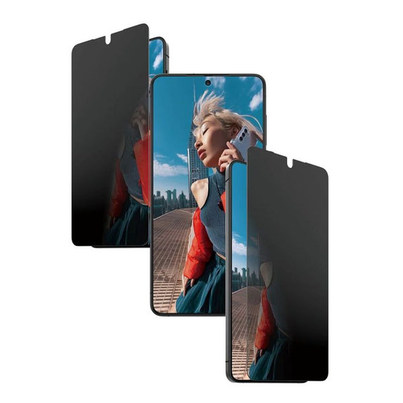 PanzerGlass - Verre trempé UWF 2-Way Privacy avec FASTFIT In-A-Box pour Samsung Galaxy S26+, transparent