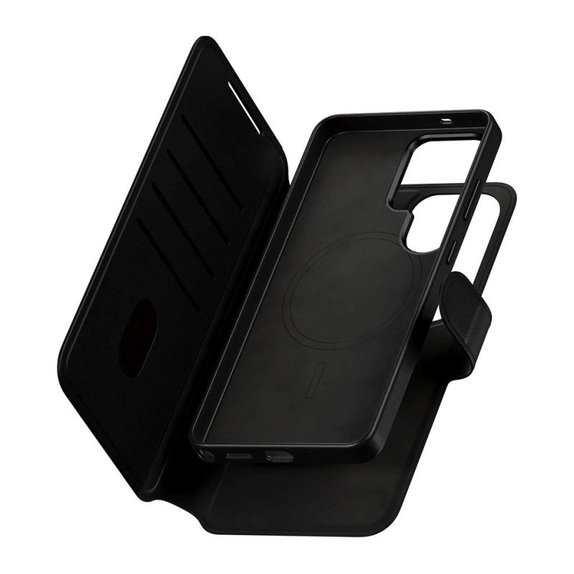 Étui Wallet Tango Two-In-One avec QI pour Samsung S26 Ultra, noir, CARE