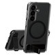 Étui Kickstand avec QI noir pour Samsung Galaxy S26, Transparent, PanzerGlass