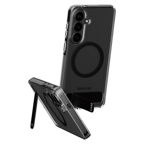 Étui Kickstand avec QI noir pour Samsung Galaxy S26+, Noir, PanzerGlass