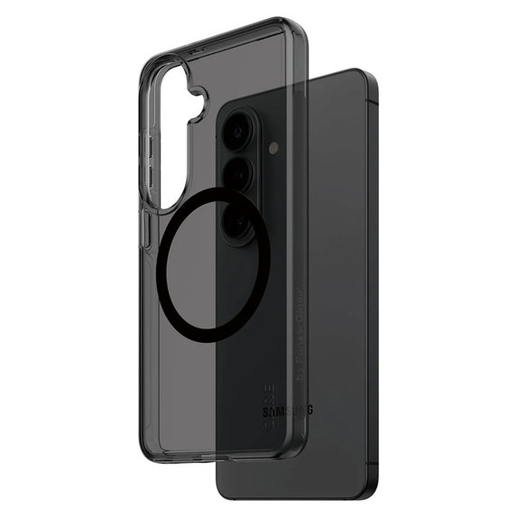 Étui Smokey avec QI noir pour Samsung Galaxy S26, Noir, PanzerGlass