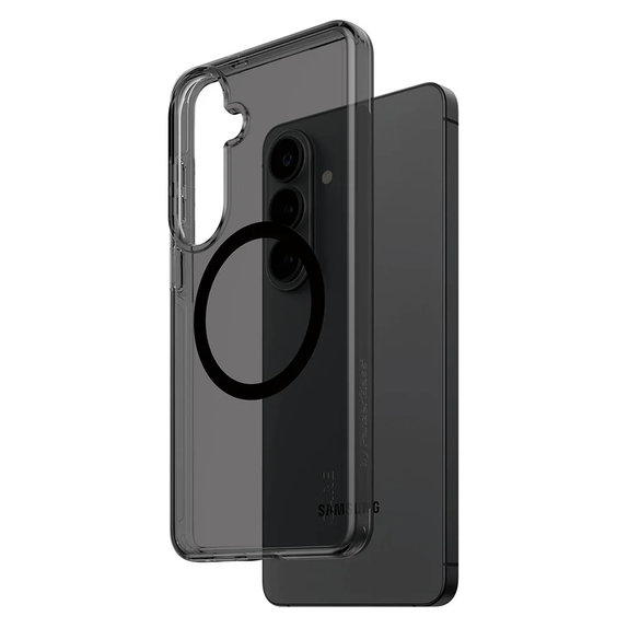 Étui Smokey avec QI noir pour Samsung Galaxy S26+, Noir, PanzerGlass