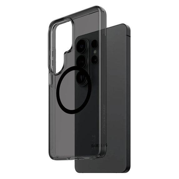 Étui Smokey avec QI noir pour Samsung Galaxy S26 Ultra, Noir, PanzerGlass