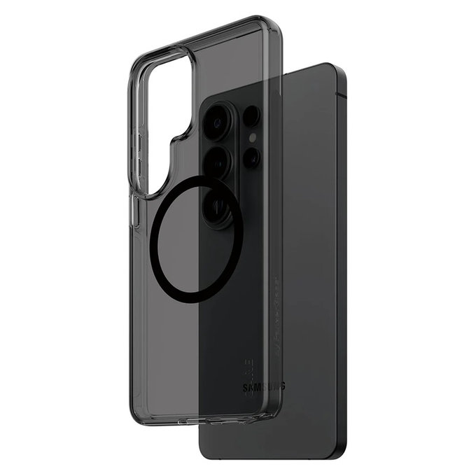 Étui Smokey avec QI noir pour Samsung Galaxy S26 Ultra, Noir, PanzerGlass