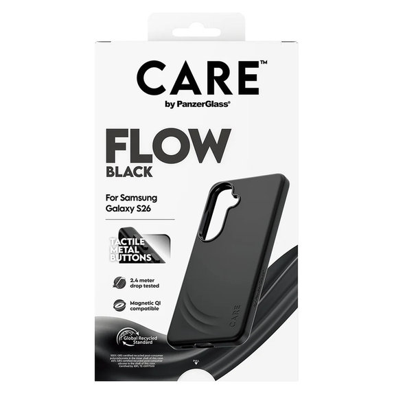 Étui FLOW avec QI pour Samsung Galaxy S26, Noir, PanzerGlass