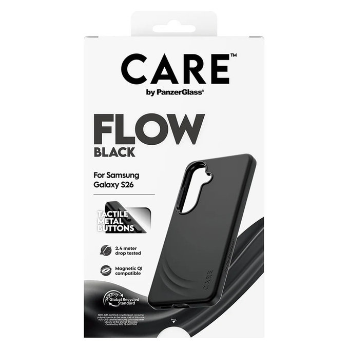 Étui FLOW avec QI pour Samsung Galaxy S26, Noir, PanzerGlass
