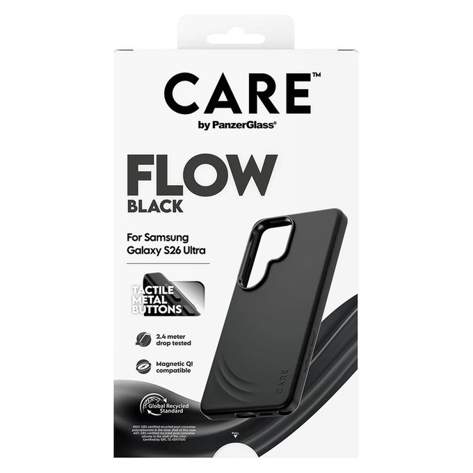 Étui FLOW avec QI pour Samsung Galaxy S26 Ultra, Noir, PanzerGlass