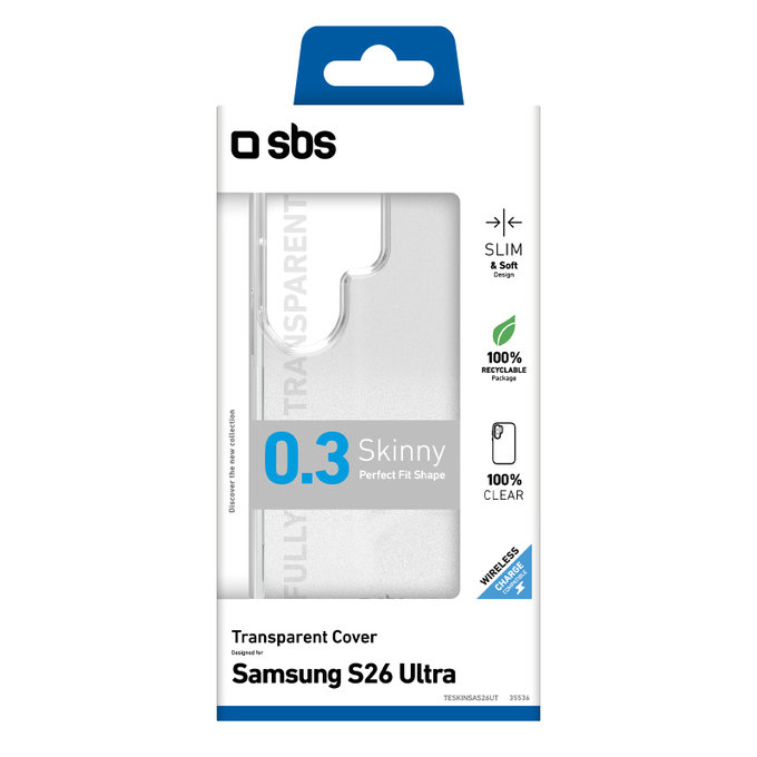 SBS - Housse Skinny pour Samsung Galaxy S26 Ultra, transparent