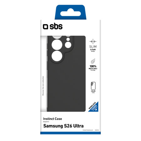 SBS - Étui Instinct pour Samsung Galaxy S26 Ultra, noir