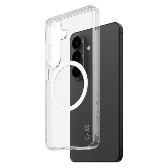 Étui Urban Explorer avec QI blanc pour Samsung Galaxy S26, Transparent, PanzerGlass
