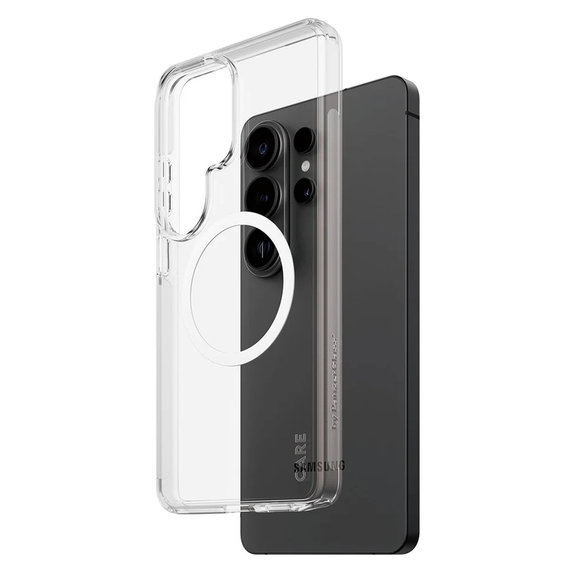 Étui Urban Explorer avec QI blanc pour Samsung Galaxy S26 Ultra, Transparent, PanzerGlass