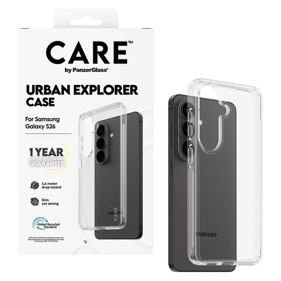 Étui Urban Explorer pour Samsung Galaxy S26, Transaparentná, PanzerGlass