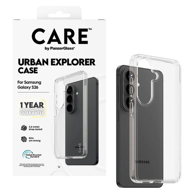 Étui Urban Explorer pour Samsung Galaxy S26, Transaparentná, PanzerGlass