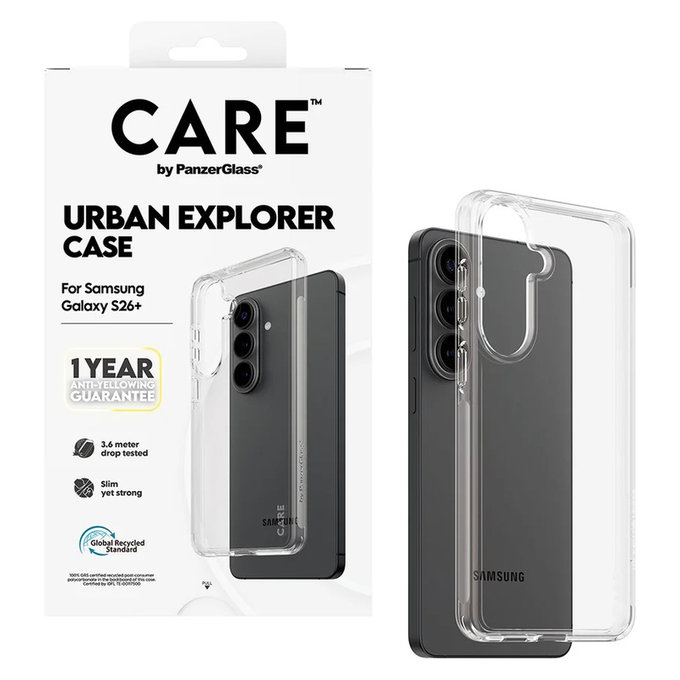 Étui Urban Explorer pour Samsung Galaxy S26+, Transaparentná, PanzerGlass