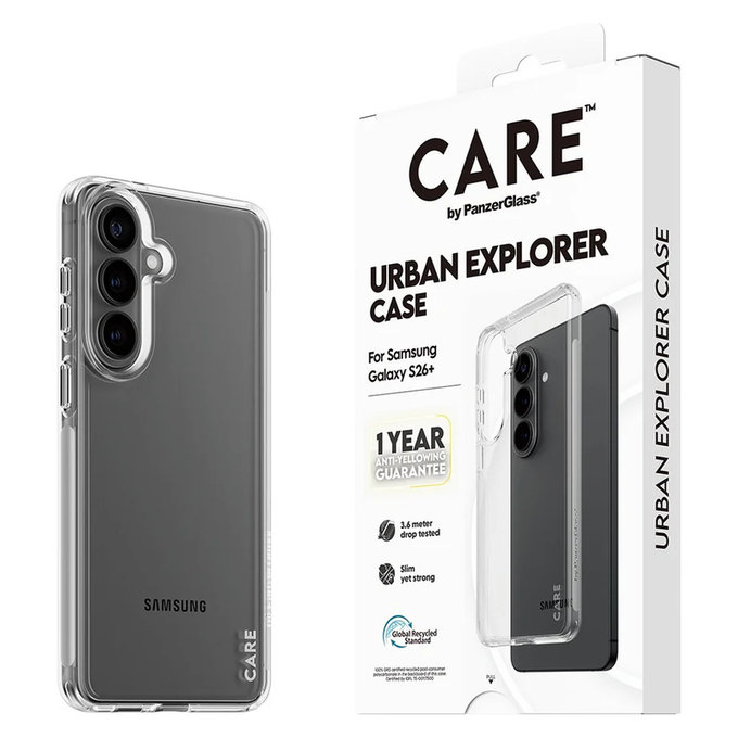 Étui Urban Explorer pour Samsung Galaxy S26+, Transaparentná, PanzerGlass