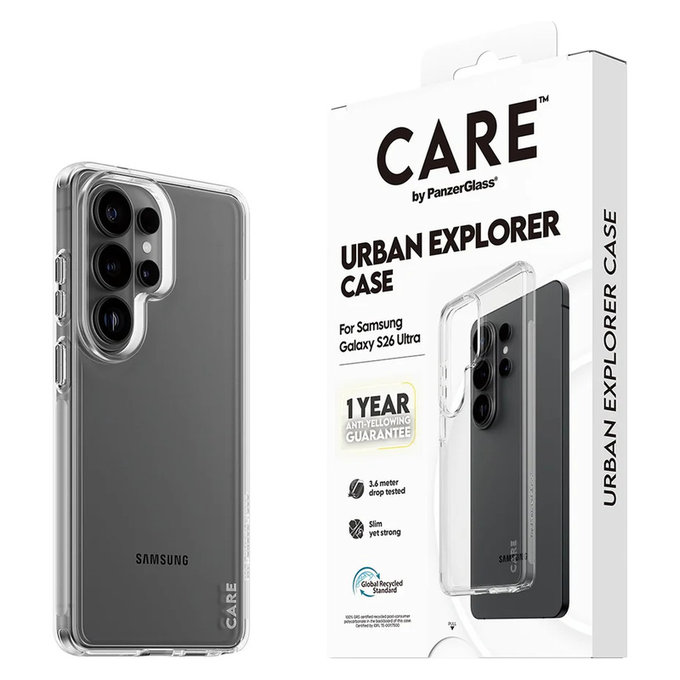 Étui Urban Explorer pour Samsung Galaxy S26 Ultra, Transaparentná, PanzerGlass