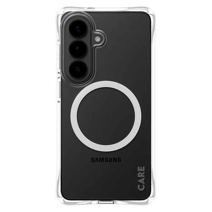Étui Samba avec QI blanc pour Samsung Galaxy S26, Transparent, PanzerGlass