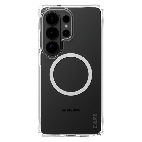 Étui Samba avec QI blanc pour Samsung Galaxy S26 Ultra, Transparent, PanzerGlass