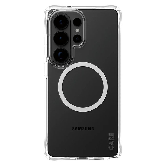 Étui Samba avec QI blanc pour Samsung Galaxy S26 Ultra, Transparent, PanzerGlass