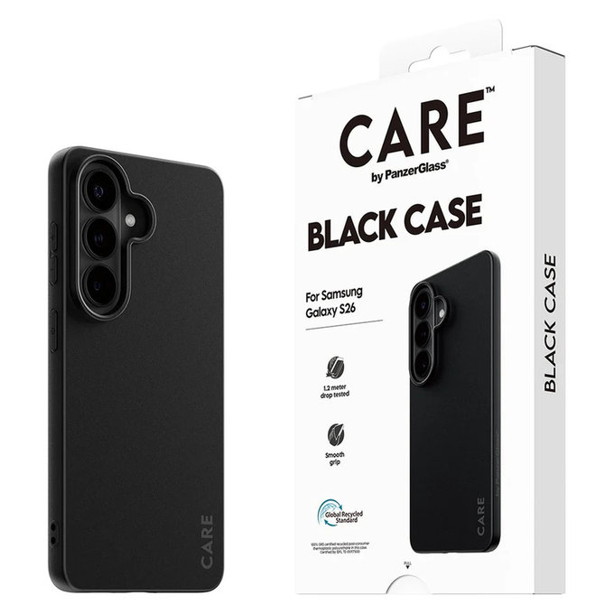 Étui TPU pour Samsung Galaxy S26, Noir, PanzerGlass