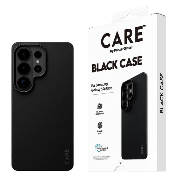 Étui TPU pour Samsung Galaxy S26 Ultra, Noir, PanzerGlass