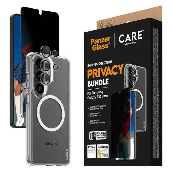 Bundle Privacy 3-en-1 pour Samsung Galaxy S26 Ultra, PanzerGlass