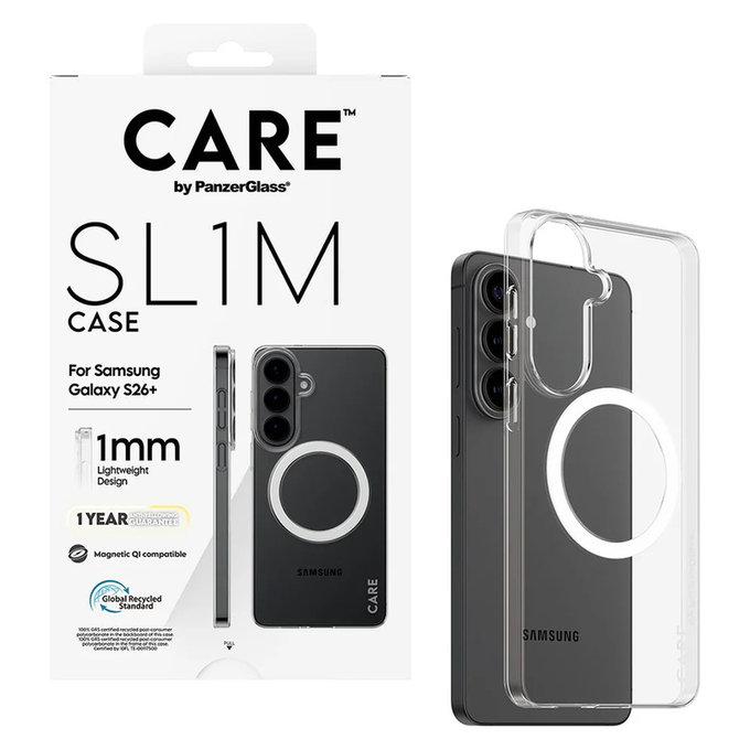Étui SL1M pour Samsung Galaxy S26+, Transparent, PanzerGlass
