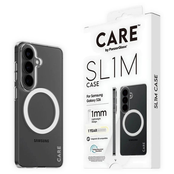 Étui SL1M pour Samsung S26, transparente, CARE
