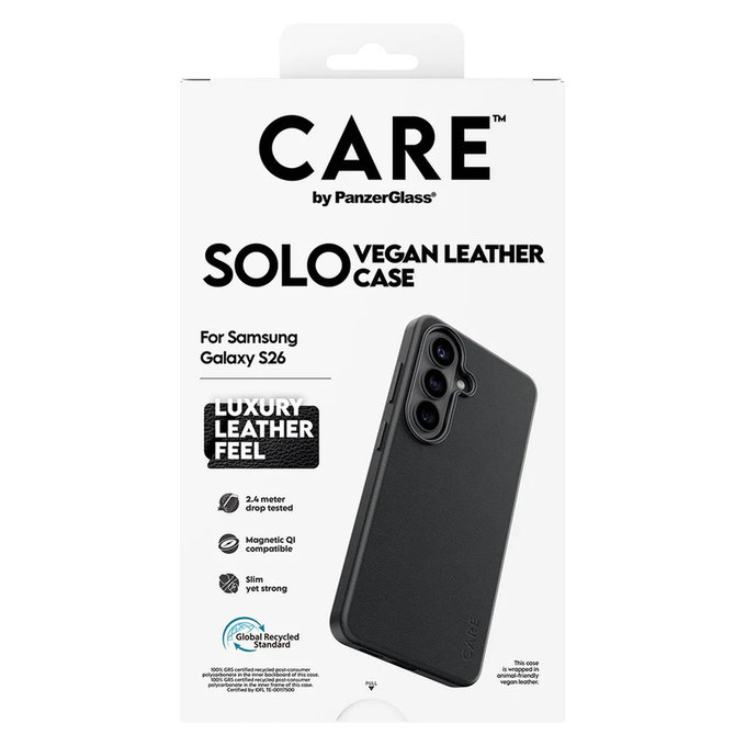 Étui Solo pour Samsung Galaxy S26, Noir, PanzerGlass