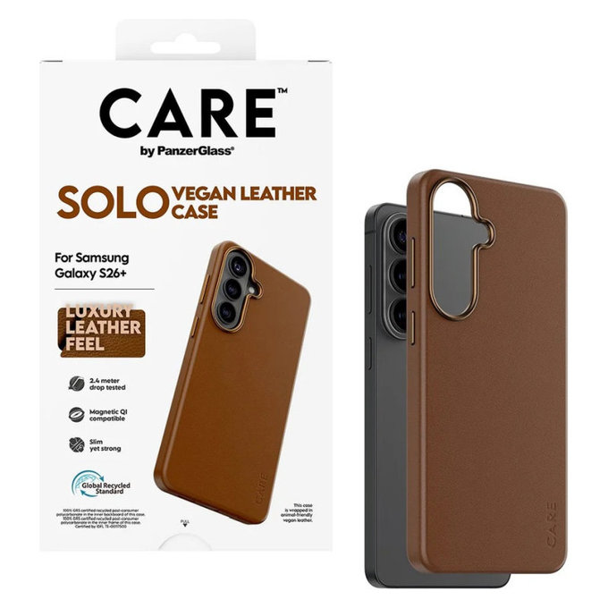 Étui Solo pour Samsung S26+, marron, CARE