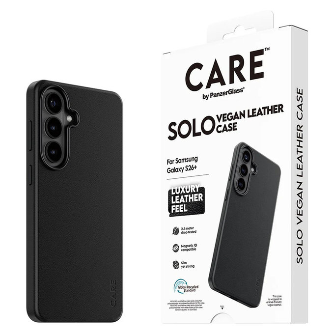 Étui Solo pour Samsung Galaxy S26+, Noir, PanzerGlass