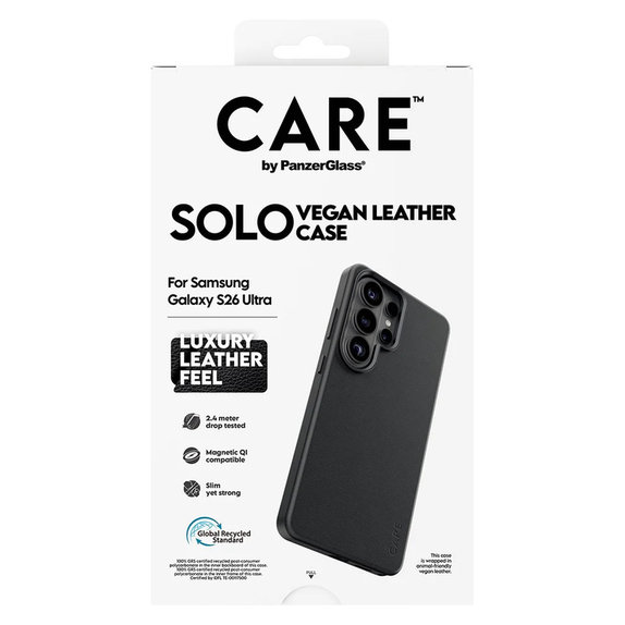 Étui Solo pour Samsung Galaxy S26 Ultra, Noir, PanzerGlass