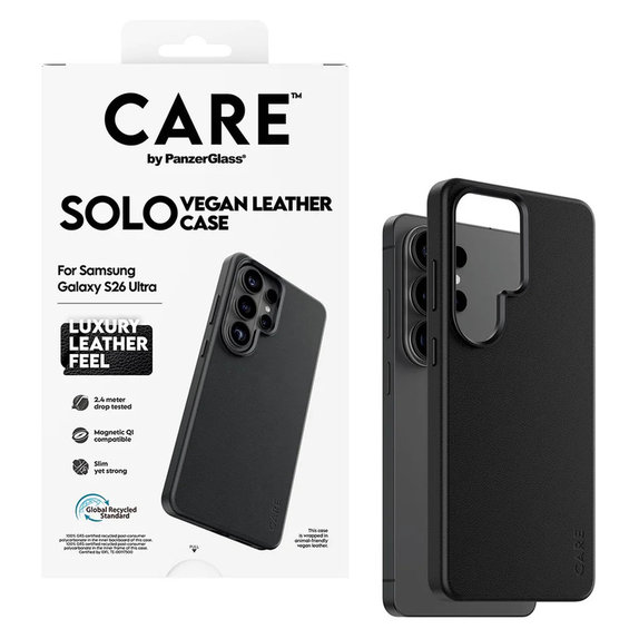 Étui Solo pour Samsung Galaxy S26 Ultra, Noir, PanzerGlass