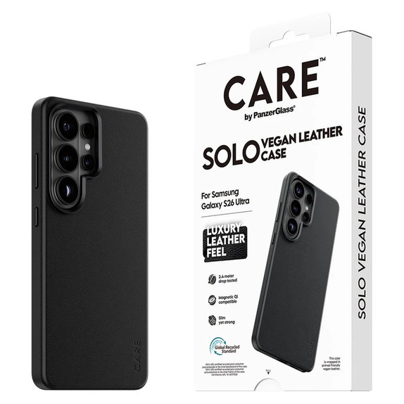 Étui Solo pour Samsung Galaxy S26 Ultra, Noir, PanzerGlass
