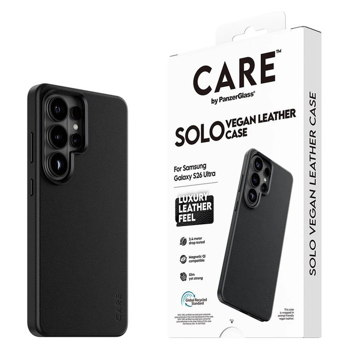 Étui Solo pour Samsung Galaxy S26 Ultra, Noir, PanzerGlass