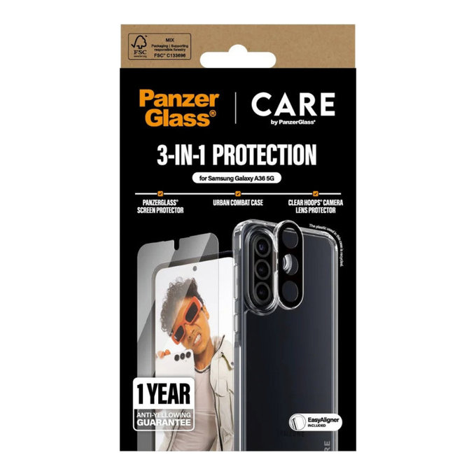 Bundle 3-en-1 pour Samsung A36 5G, CARE